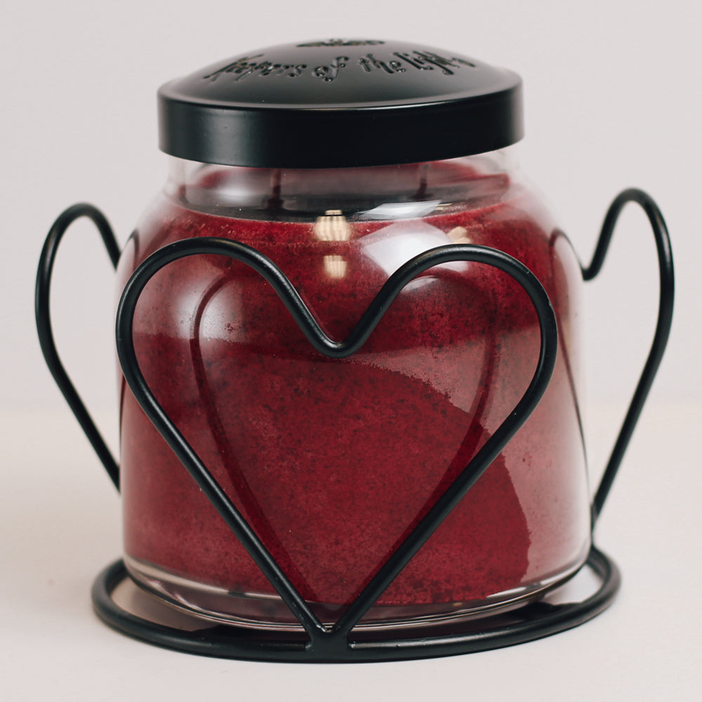 a cheerful giver Heart - Candle Jar Holder