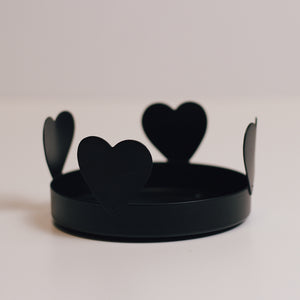 Heart - Cheerful Tray - Black