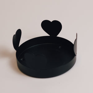 Heart - Cheerful Tray - Black