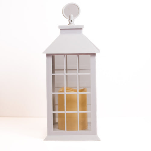 White - Flameless Lantern