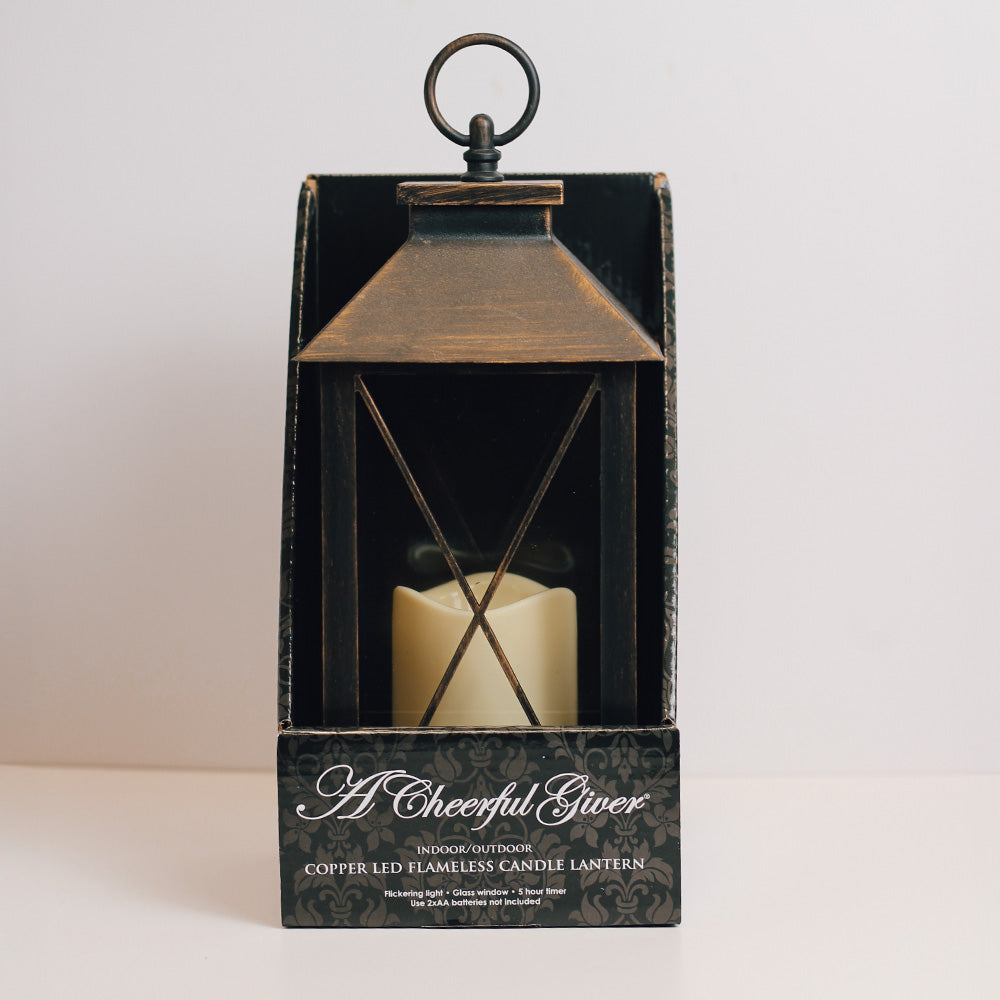 Copper - Flameless Lantern