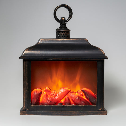 Bronze - Flameless Fireplace Lantern