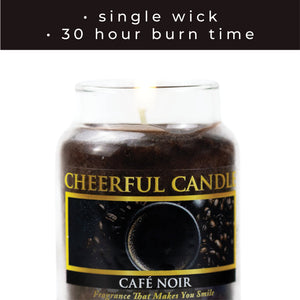Café Noir - 6 oz Cheerful Candle