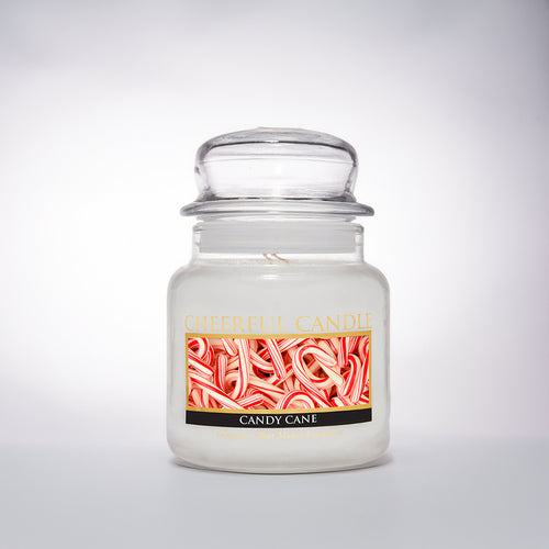 Candy Cane Scented Candle -16 oz, Double Wick, Cheerful Candle