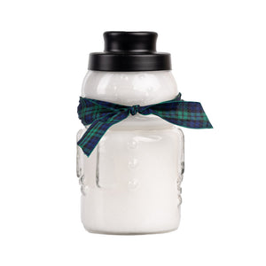 Candy Cane - Large Snowman Jar