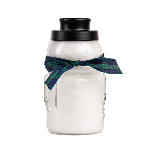 Candy Cane - Large Snowman Jar