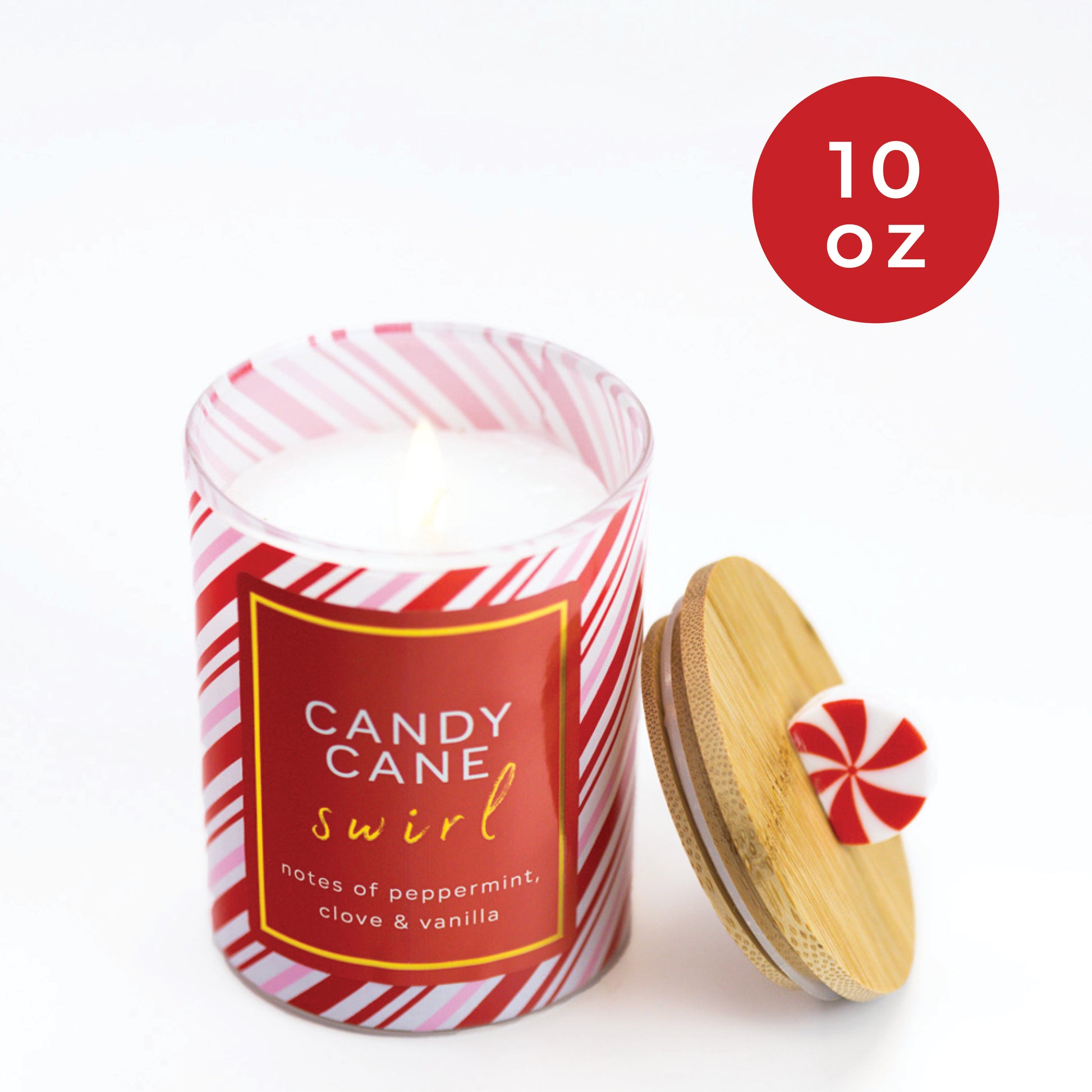 Candy Cane Swirl - Seasonal Candle