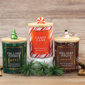 Candy Cane Swirl - Seasonal Candle