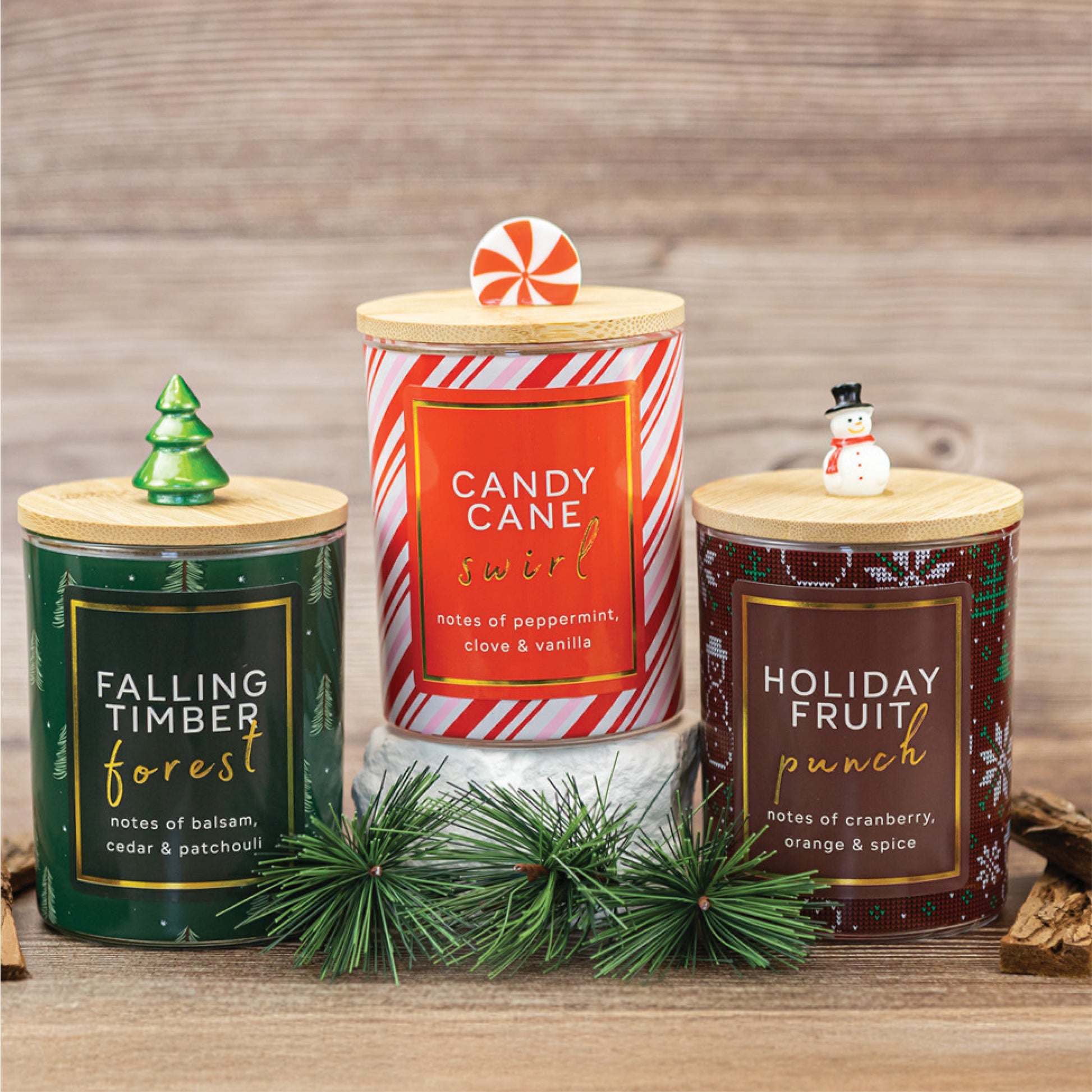 Candy Cane Swirl - Seasonal Candle