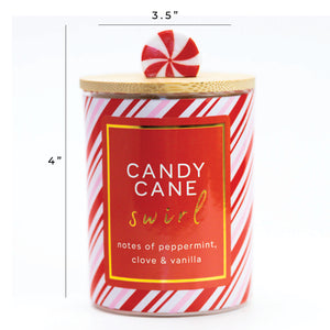 Candy Cane Swirl - Seasonal Candle