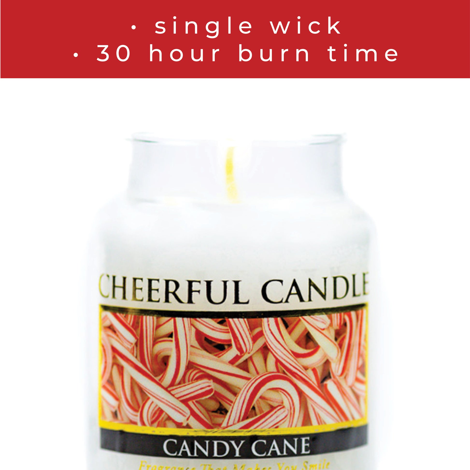 Candy Cane - 6 oz Cheerful Candle