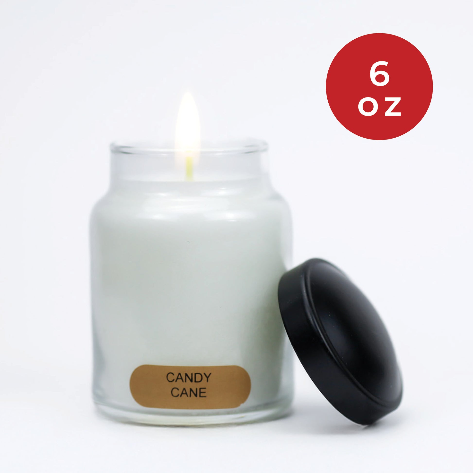 Candy Cane - 6 oz Baby Candle