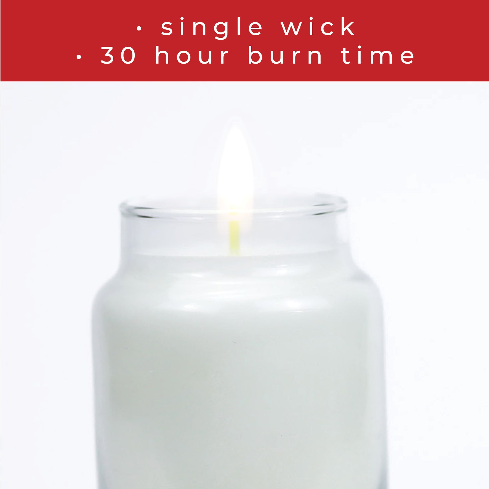 Candy Cane - 6 oz Baby Candle