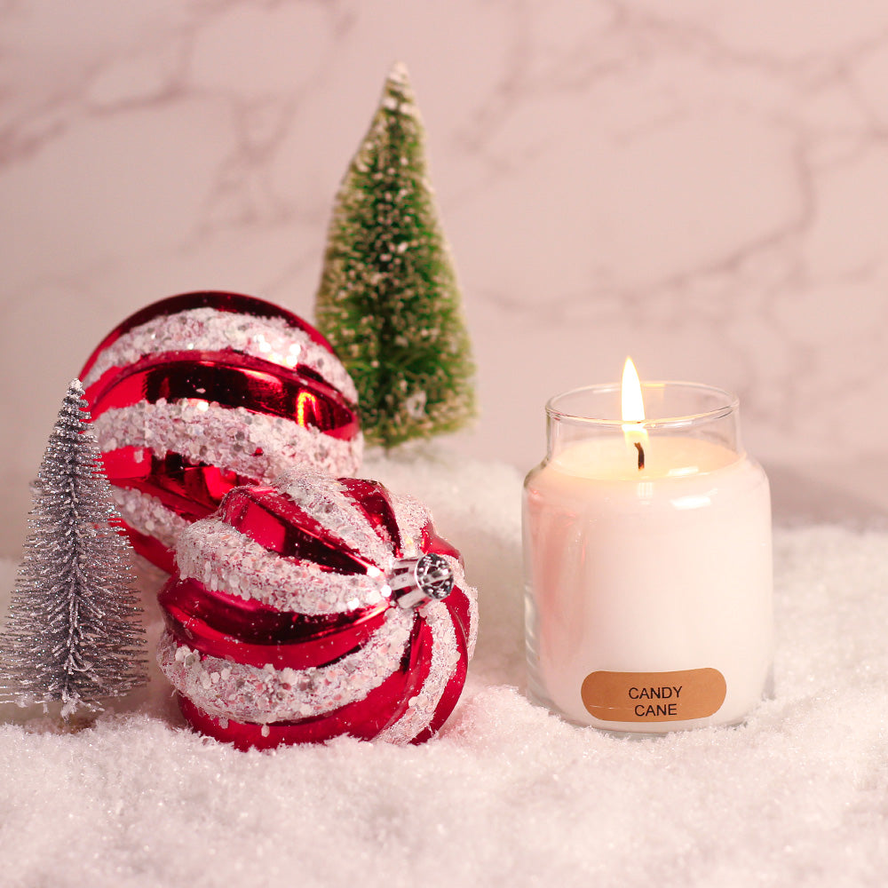 Candy Cane - 6 oz Baby Candle