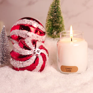 Candy Cane - 6 oz Baby Candle