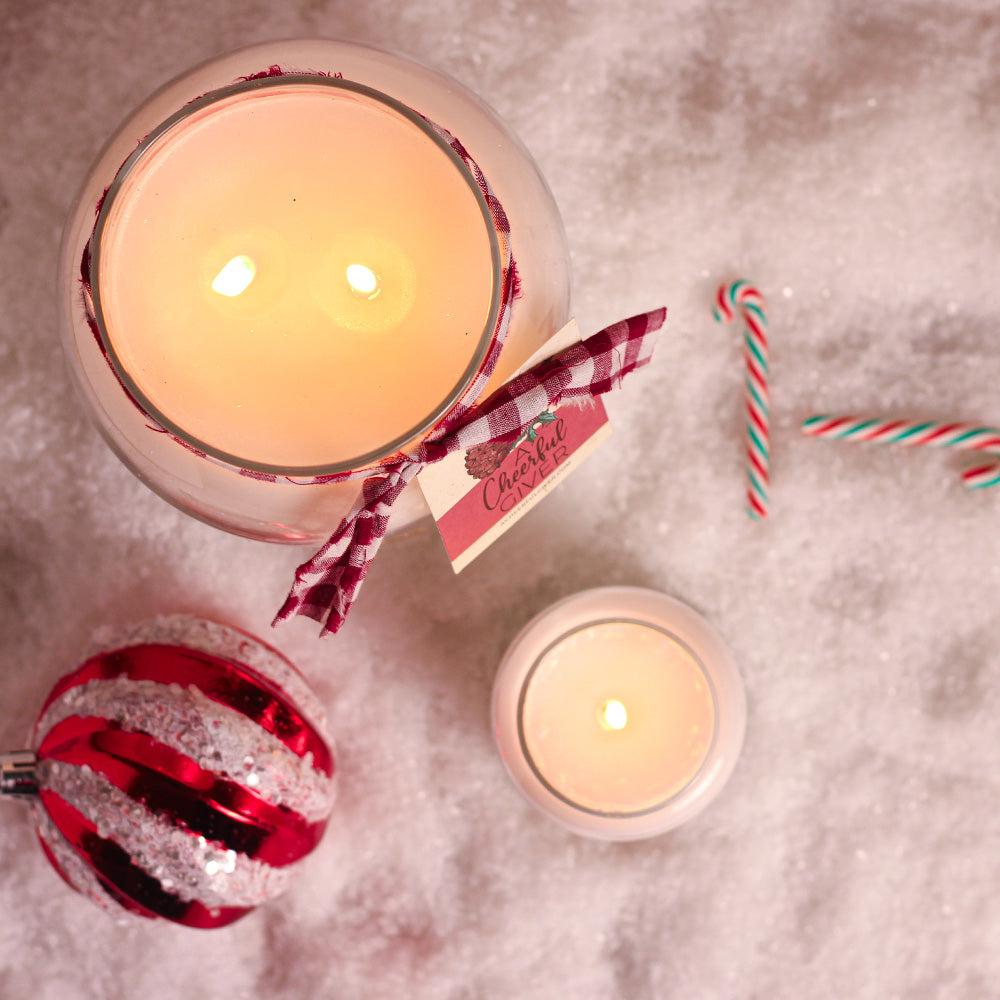 Candy Cane - 6 oz Baby Candle