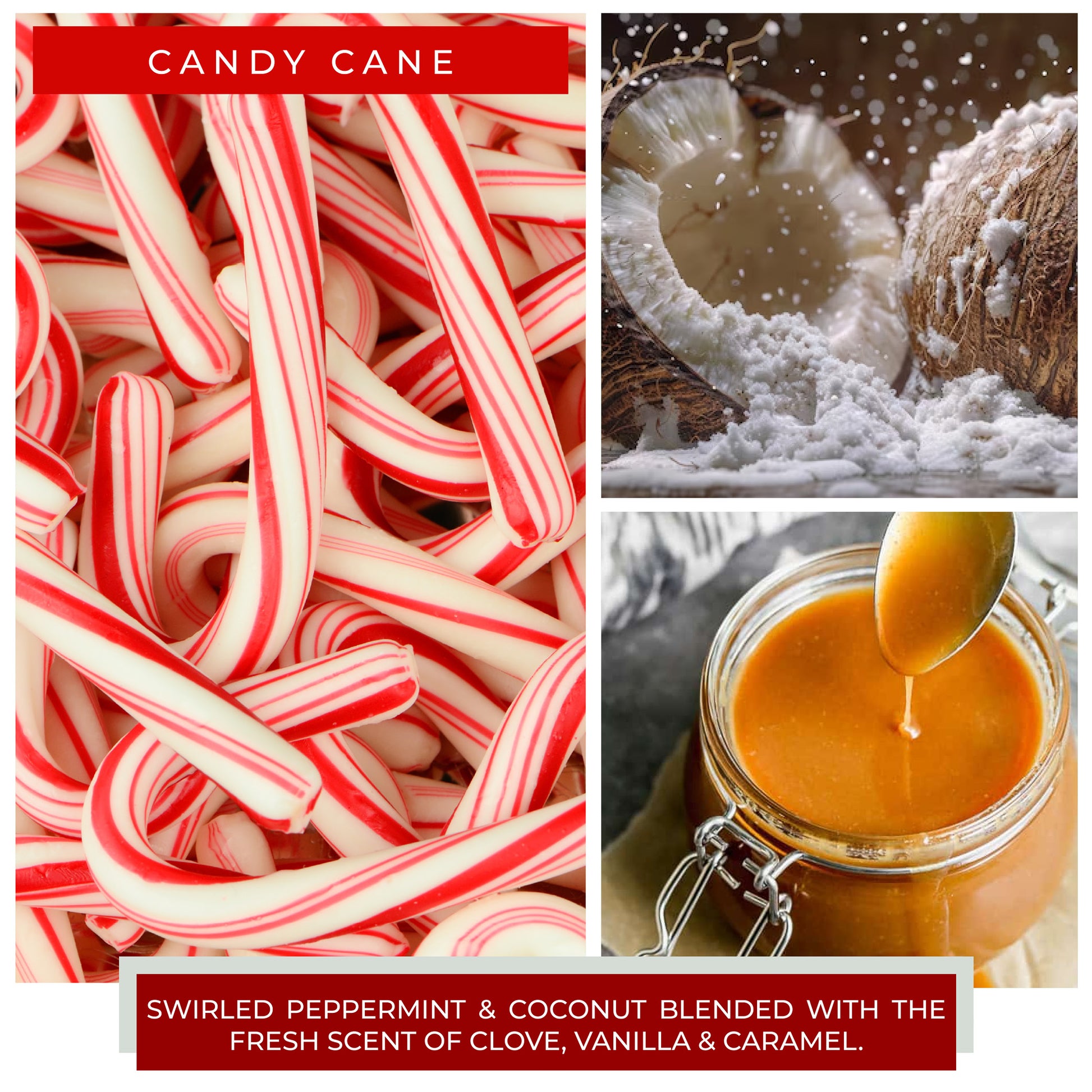 Candy Cane - 34 oz Papa Candle