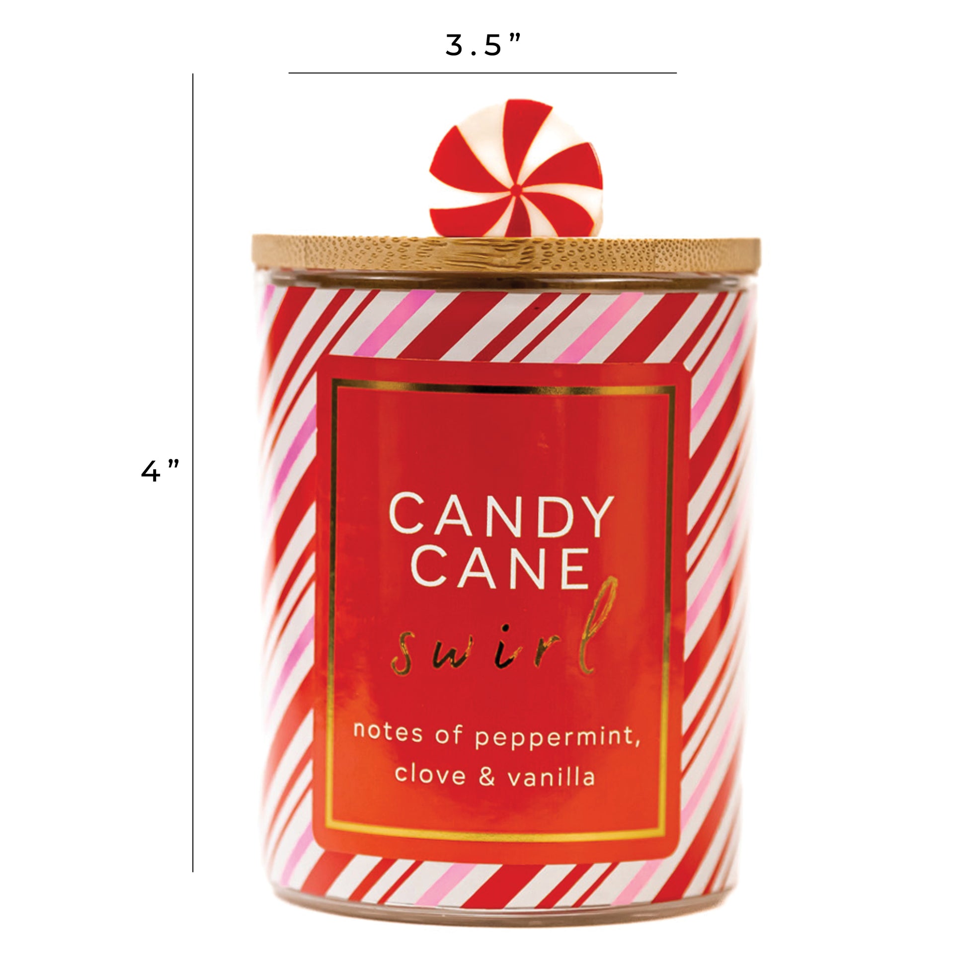 Candy Cane Swirl - Seasonal Candle