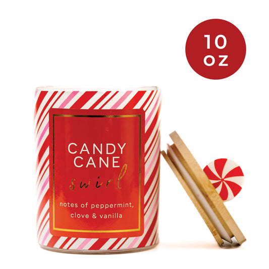 Candy Cane Swirl - Seasonal Candle