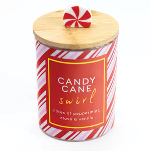 Candy Cane Swirl - Seasonal Candle