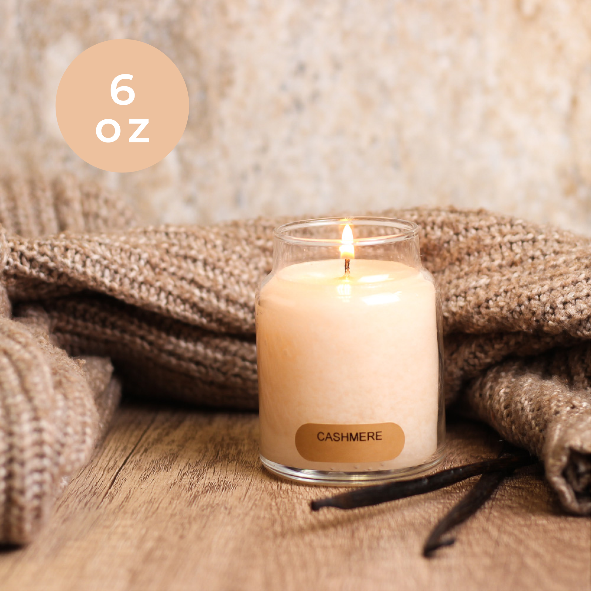 Cashmere - 6 oz Baby Candle