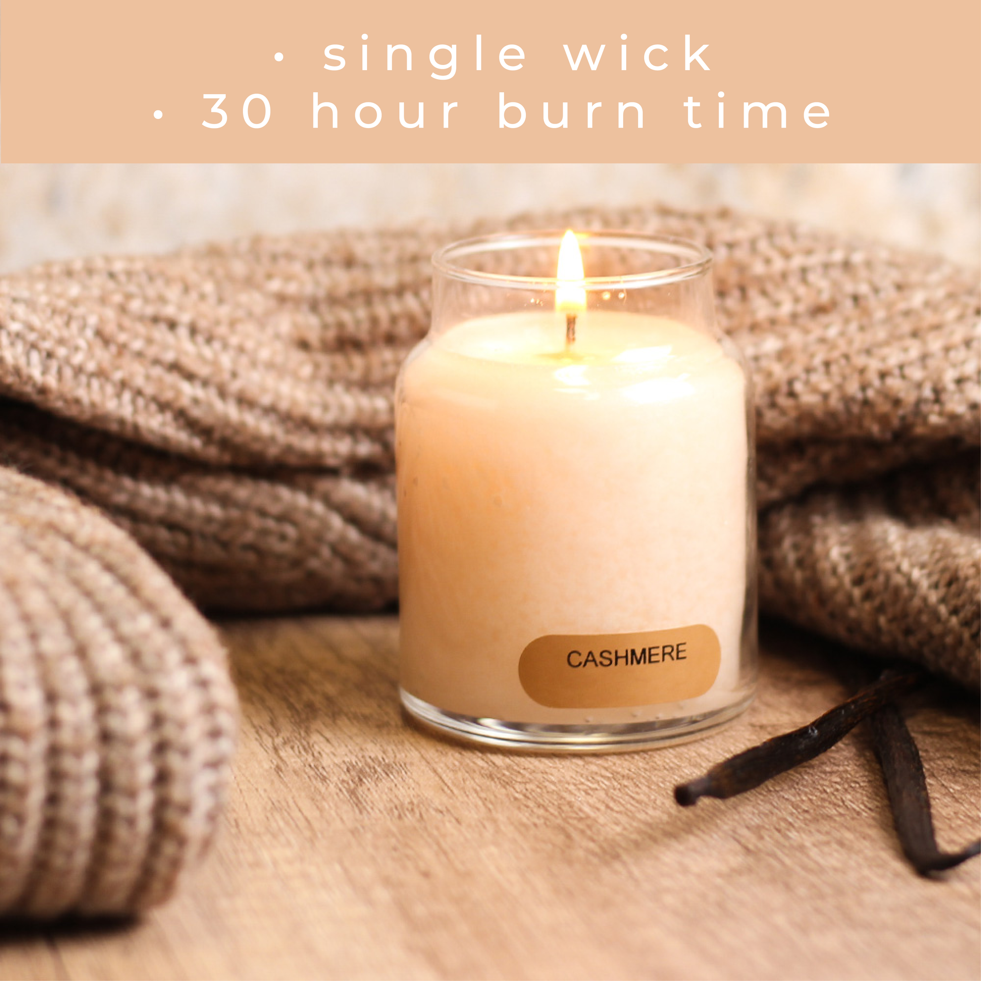 Cashmere - 6 oz Baby Candle