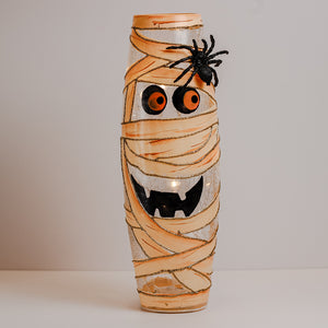 Mummy Mash - Crackle Glass Vase