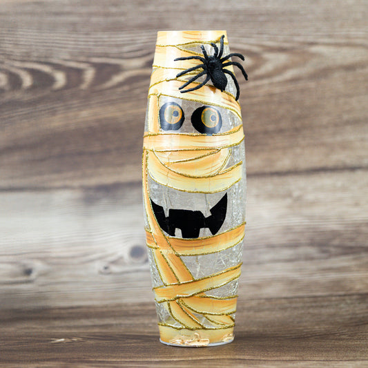 Mummy Mash - Crackle Glass Vase