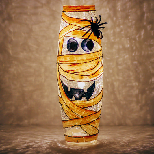 Mummy Mash - Crackle Glass Vase