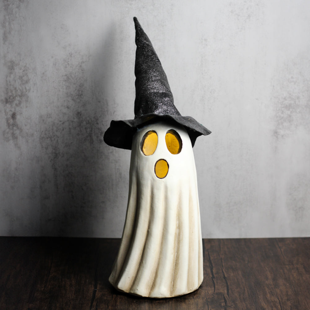 Witch Hat Ghost - Fall Home Decor | A Cheerful Giver
