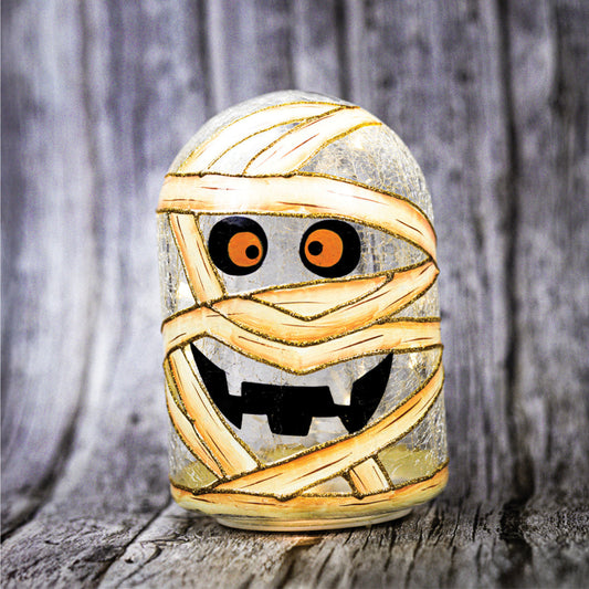 Mummy Mash - Crackle Glass Cloche - Product Image by A Cheerful Giver