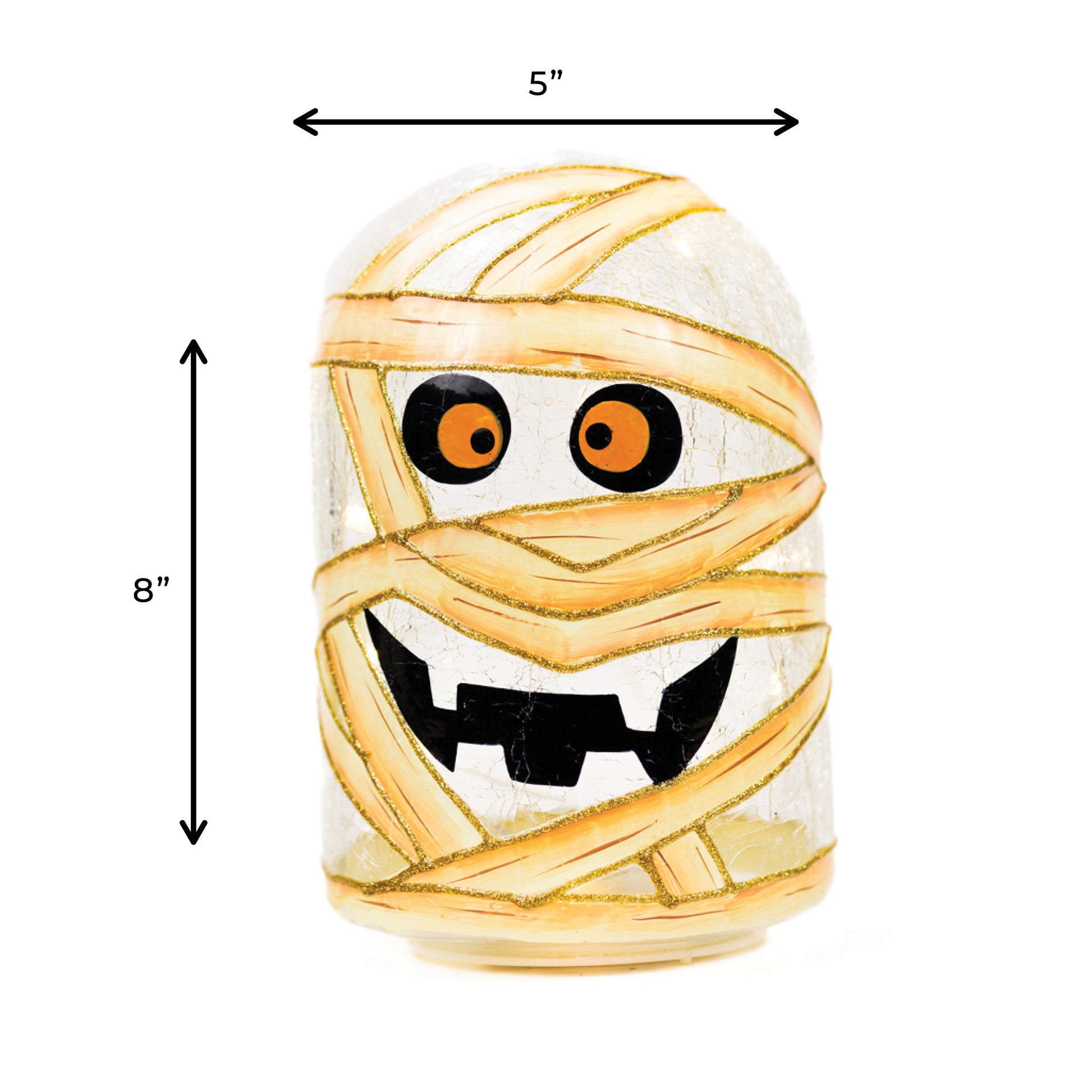 Mummy Mash - Crackle Glass Cloche - Product Image by A Cheerful Giver