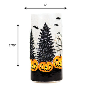 Haunted Forest - Crackle Glass Pillar - Product Image by A Cheerful Giver