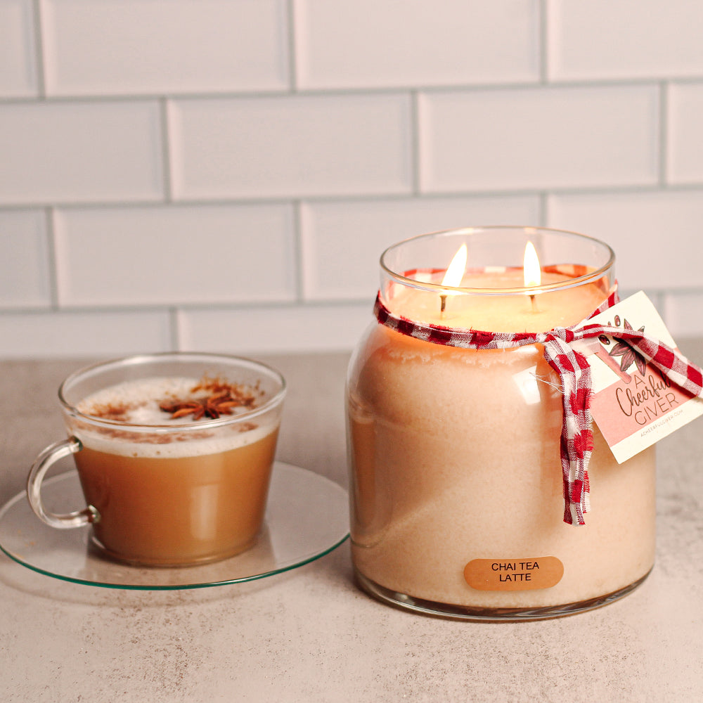 Chai Tea Latte - 34 oz Papa Candle