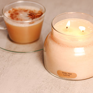 Chai Tea Latte Scented Candle - 22 oz, Double Wick, Mama Jar