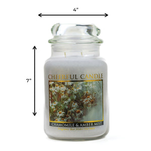 Chamomile & Amber Mist - 24 oz Cheerful Candle