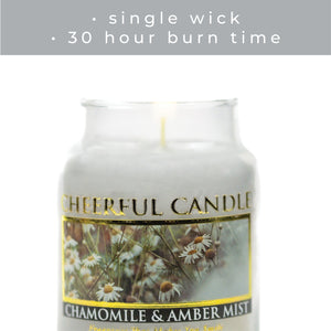 Chamomile & Amber Mist  - 6 oz Cheerful Candle