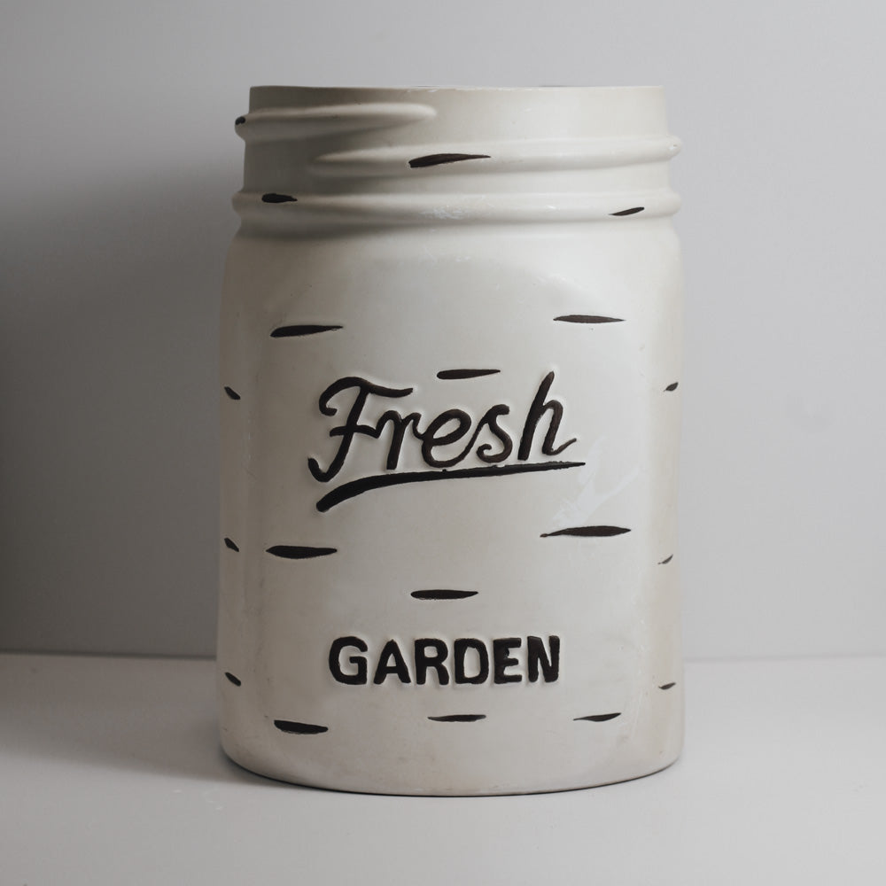 mason jar plant pot White Mason Jar Planter