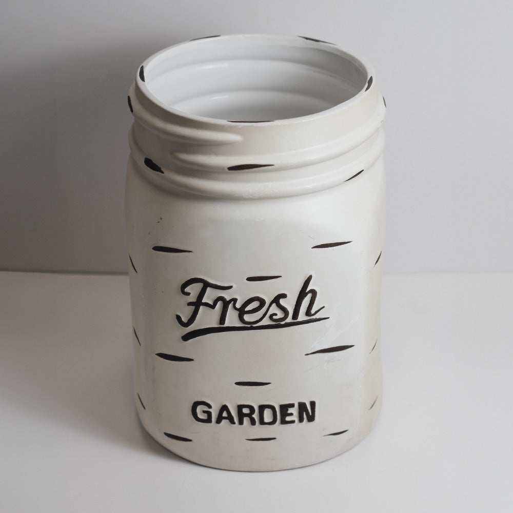 White - Mason Jar Planter