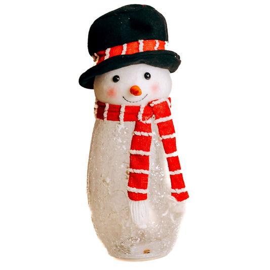 Snowman with Top Hat Plush Red