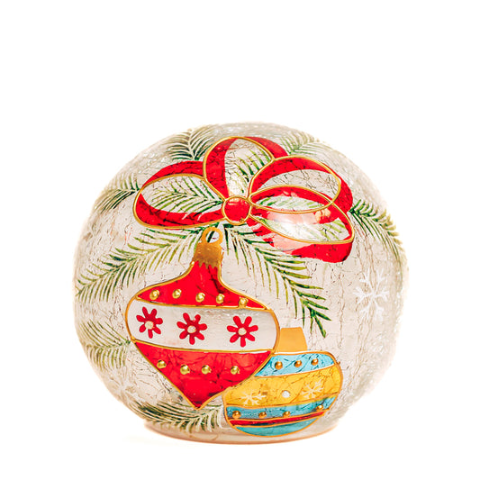 Ornament - Crackle Glass Orb