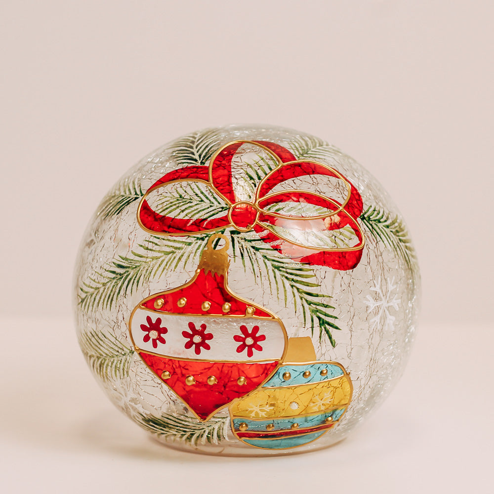 Ornament - Crackle Glass Orb