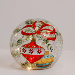 Ornament - Crackle Glass Orb