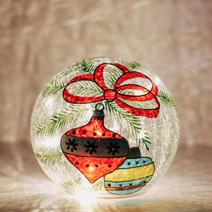 Ornament - Crackle Glass Orb