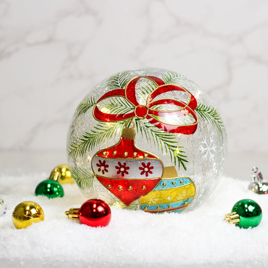 Ornament - Crackle Glass Orb