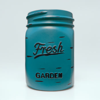 Aqua - Mason Jar Planter