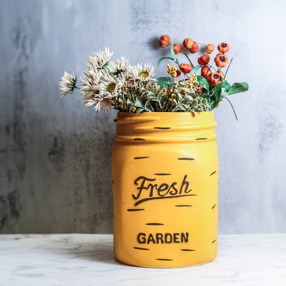 Sunflower - Mason Jar Planter