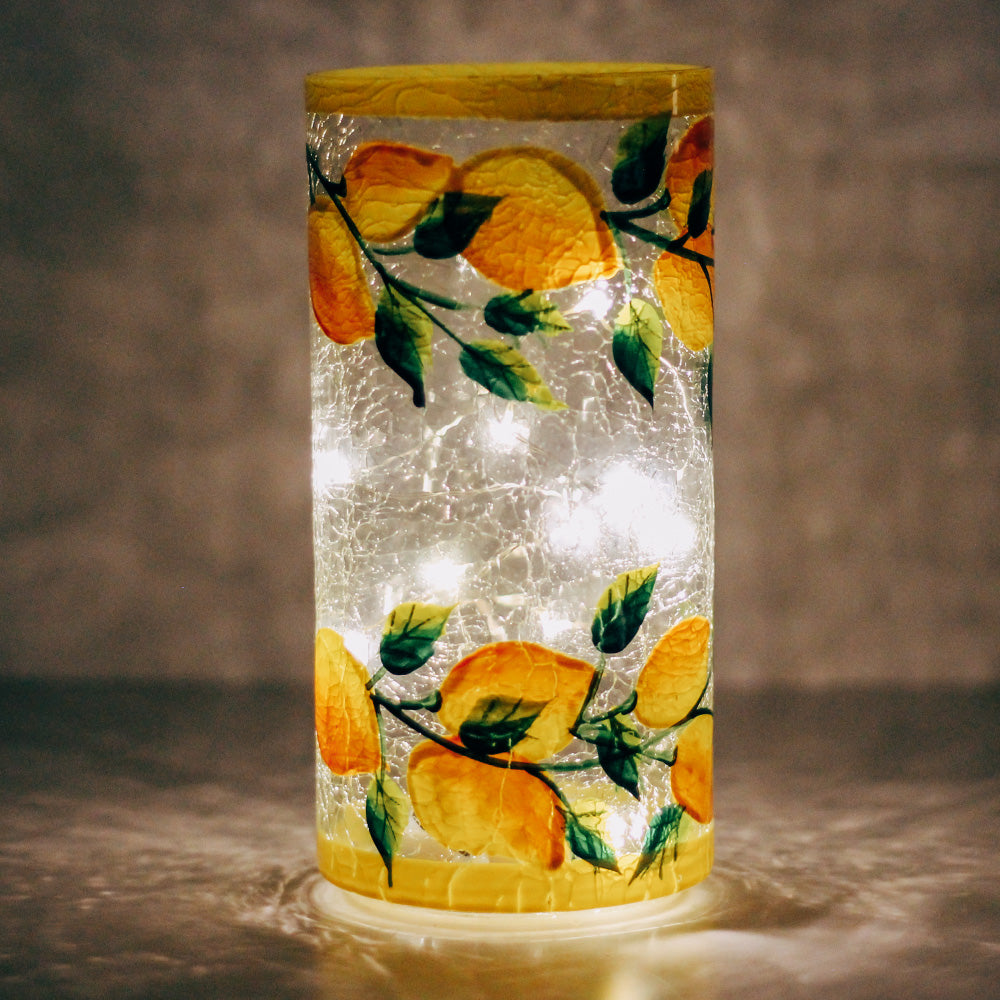 Lemon - Crackle Glass Orb | A Cheerful Giver