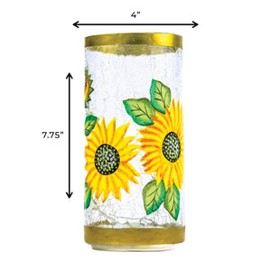 Sunflower - LED Glass Pillar