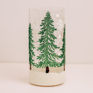 Shimmer Tree - Crackle Glass Pillar